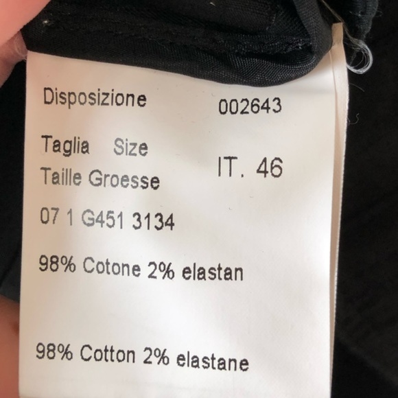 Piazza Sempione Black Blazer SZ 46 - Picture 5 of 5